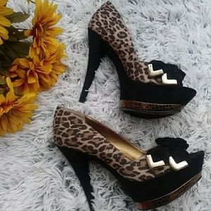Circus by Sam Edelman leopard heels 8.5 m
